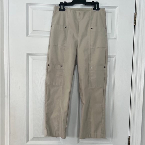 Joseph Ribkoff Pants - Joseph Ribkoff Beige Capris with Utility Pockets